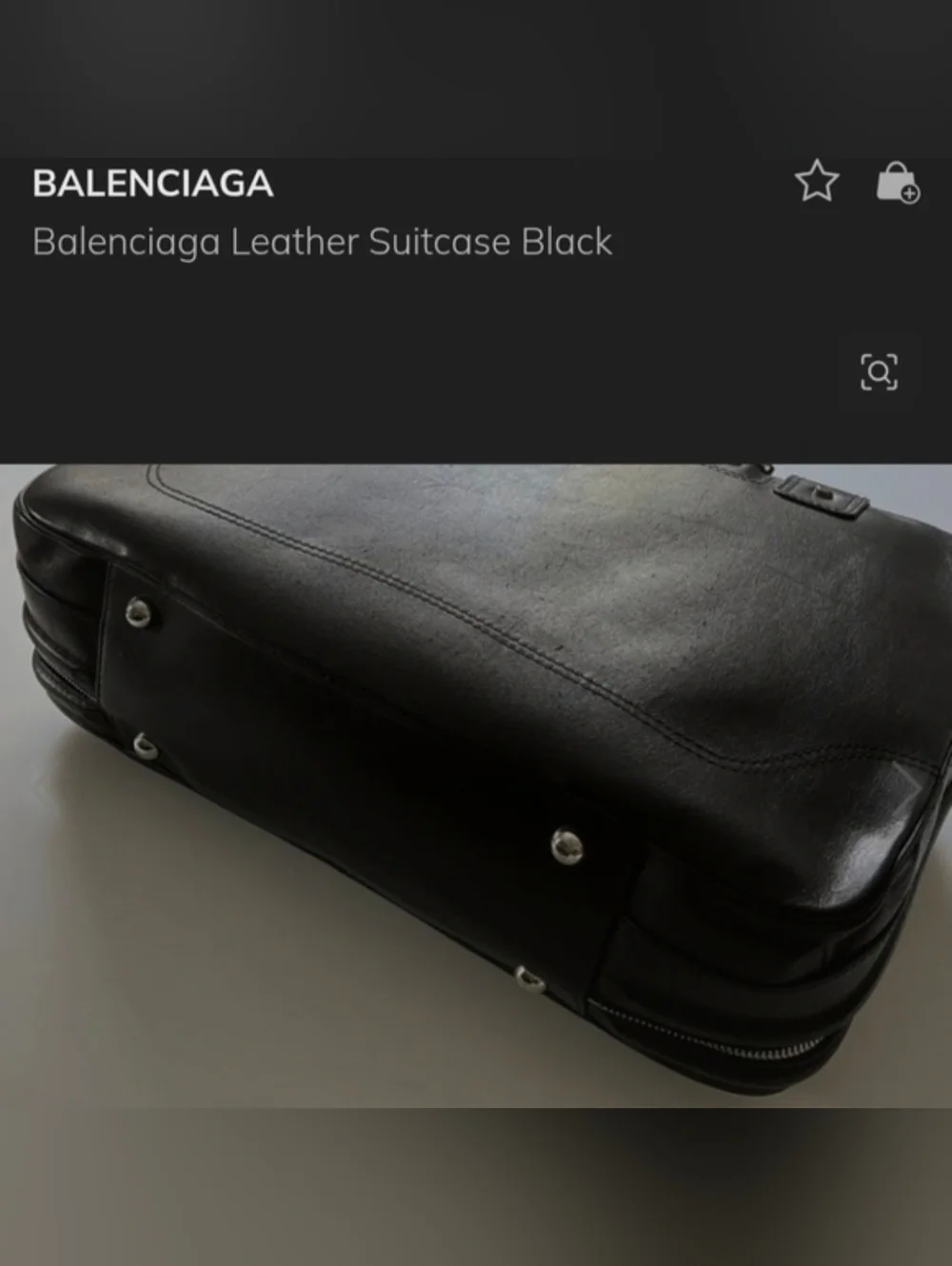 BALENCIAGA Black Beauty Travel Bag leather suitcase carry on luggage Overnight - Picture 5 of 14